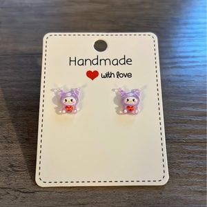 Handmade Kuromi earrings